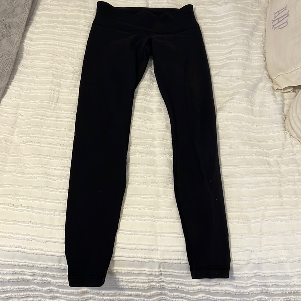 Lulu Lemon Black Wunder Under Leggings